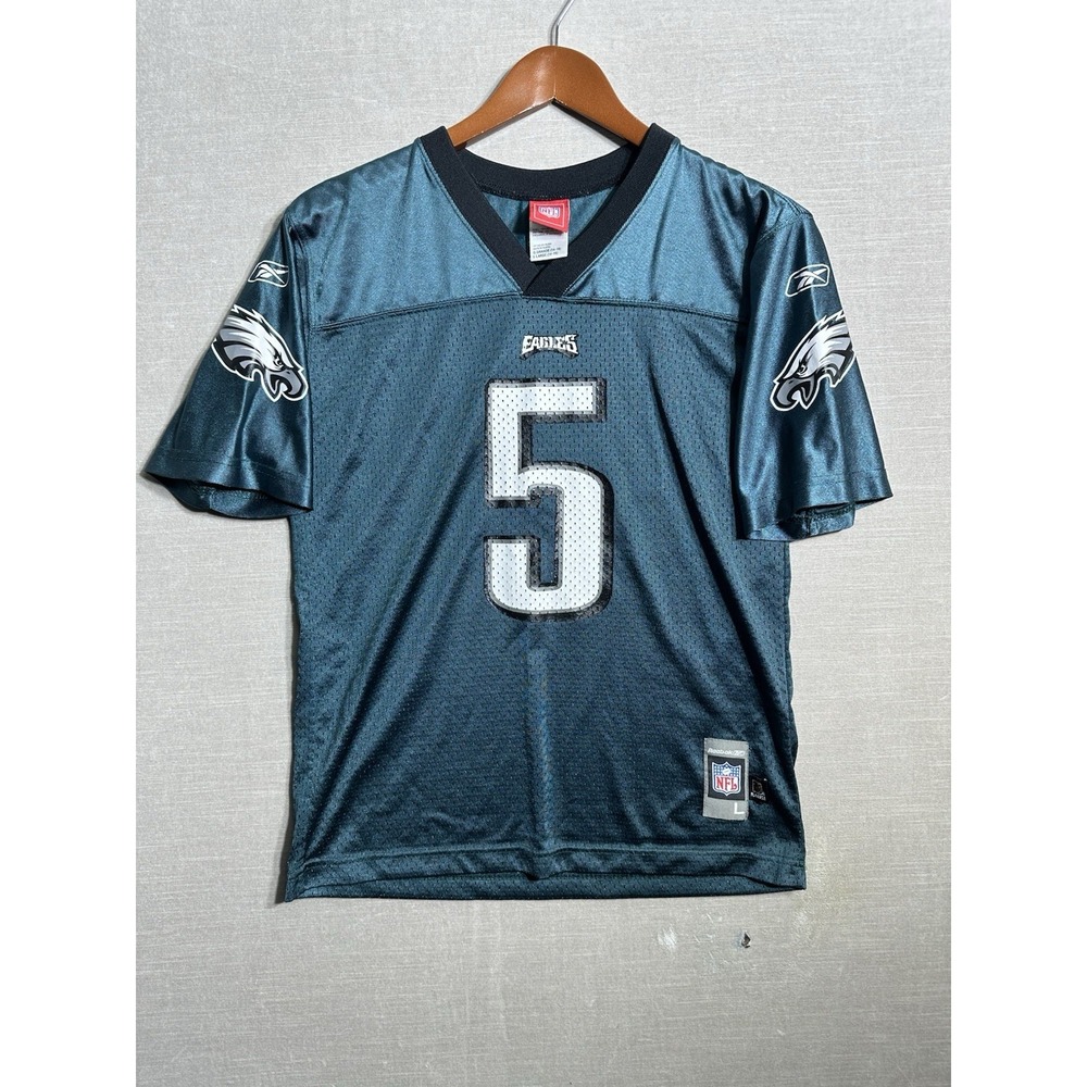 Vintage Philadelphia Eagles Donovan McNabb Reebok Jersey NFL Youth Large Green 5